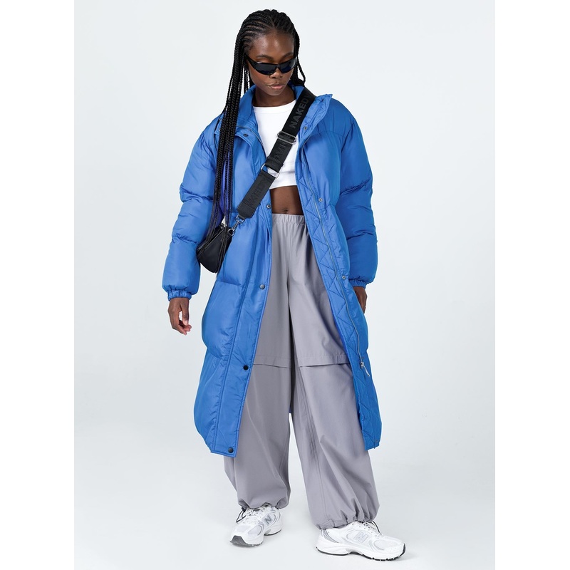 Sanni Longline Puffer Jacket Blue