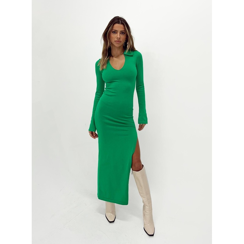 Trista Midi Dress Green