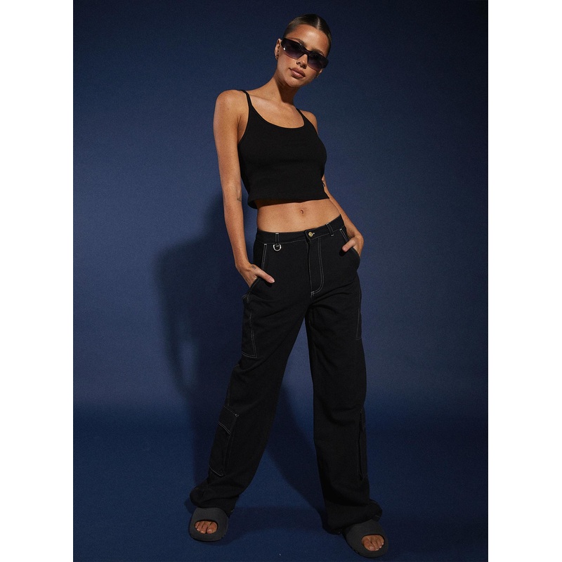 JGR & STN  Christina Cargo Pant Black