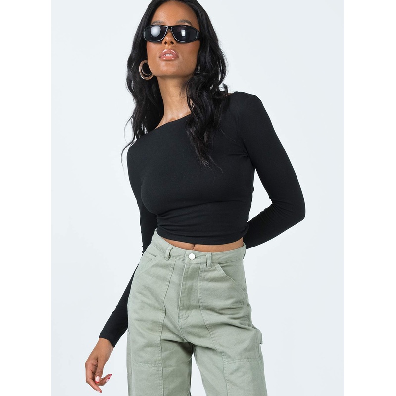 Raza Long Sleeve Top Black