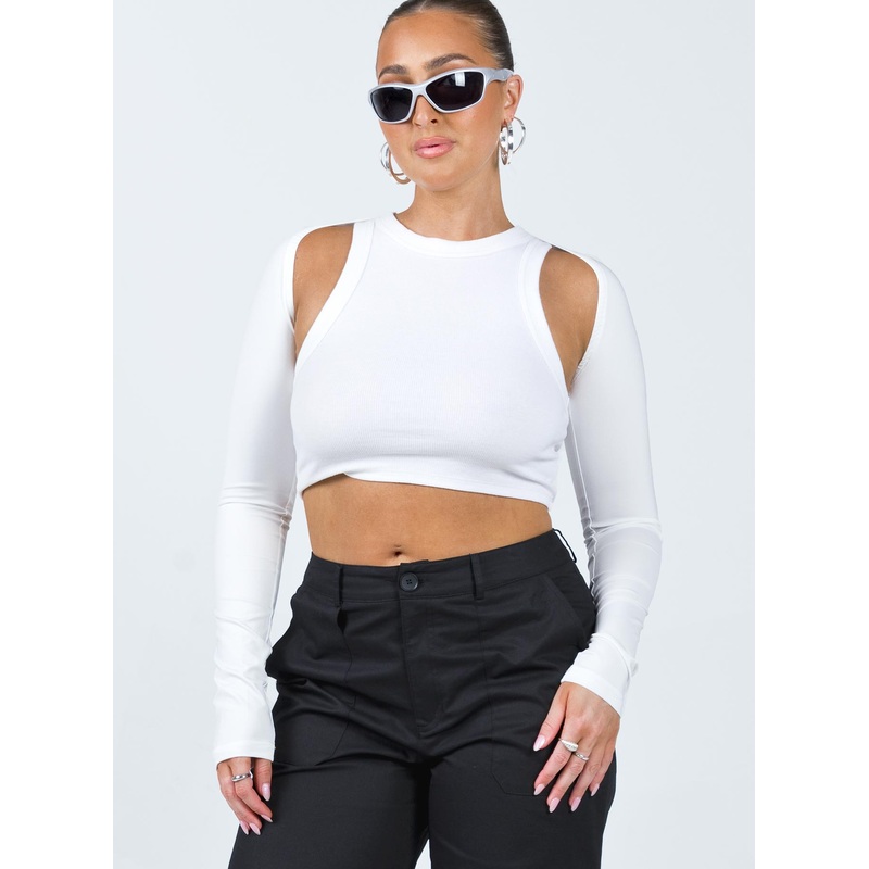 Kiora Bolero Top White