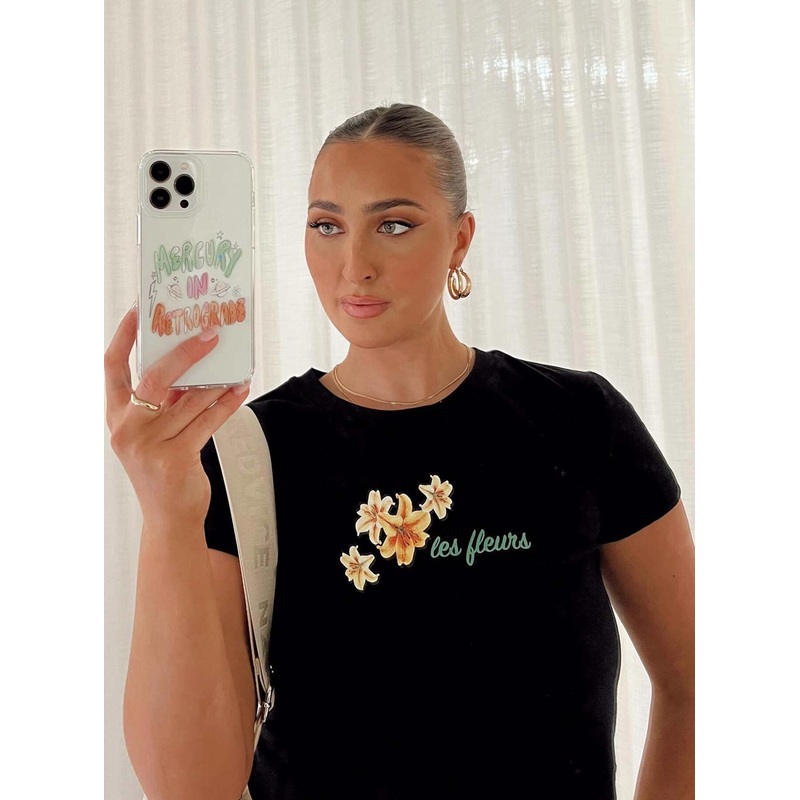 Le Fleurs Top Black