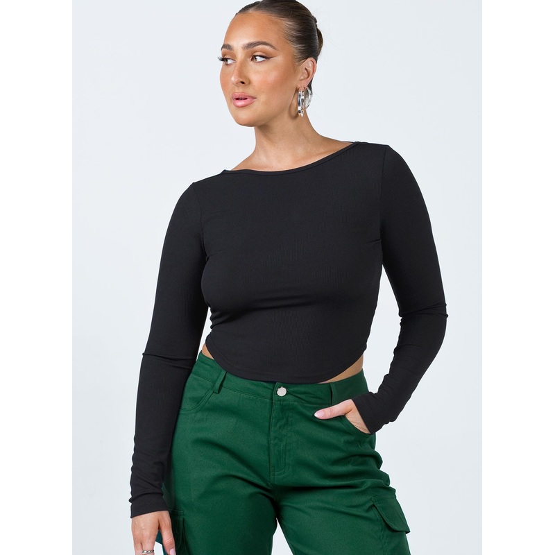 Look Back At It Top Black