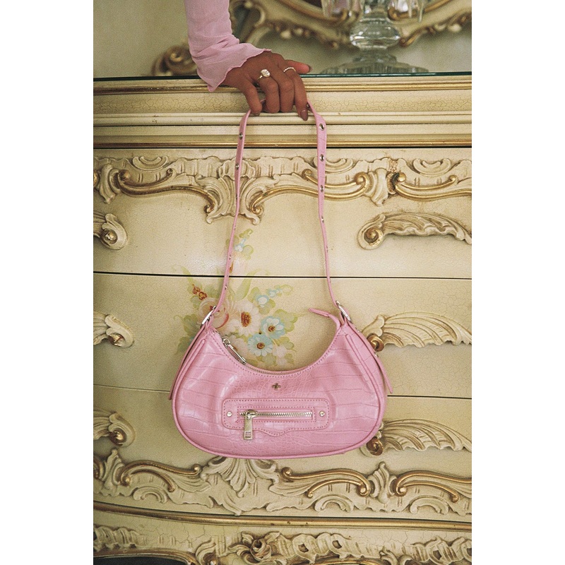 Peta & Jain Moto Pink Croc