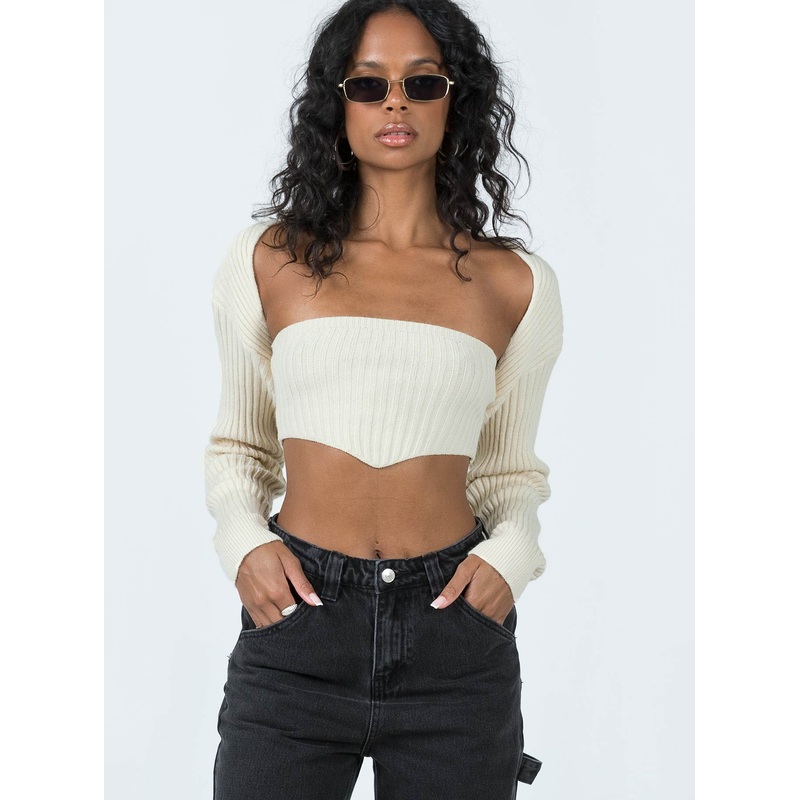 Carmona Sweater Set White