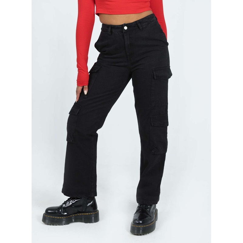 Kingston Cargo Jean Black