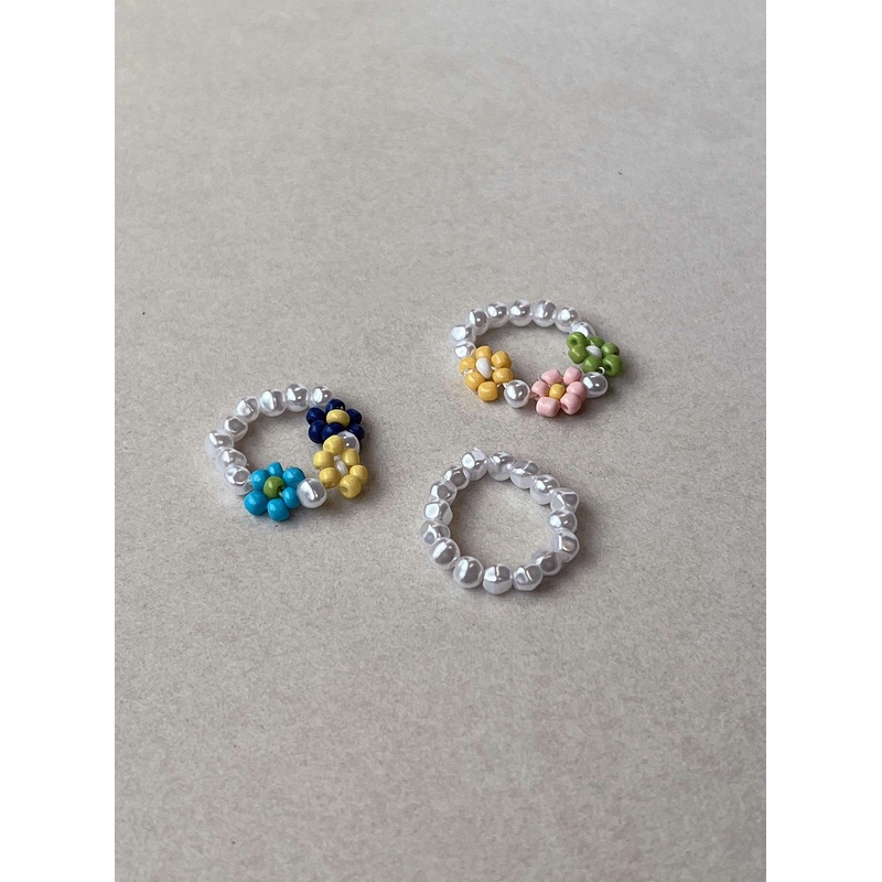 Linsley Beaded Ring Pack Multi