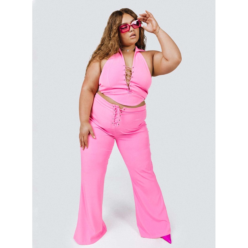 Marcia Flare Pant Pink Curve