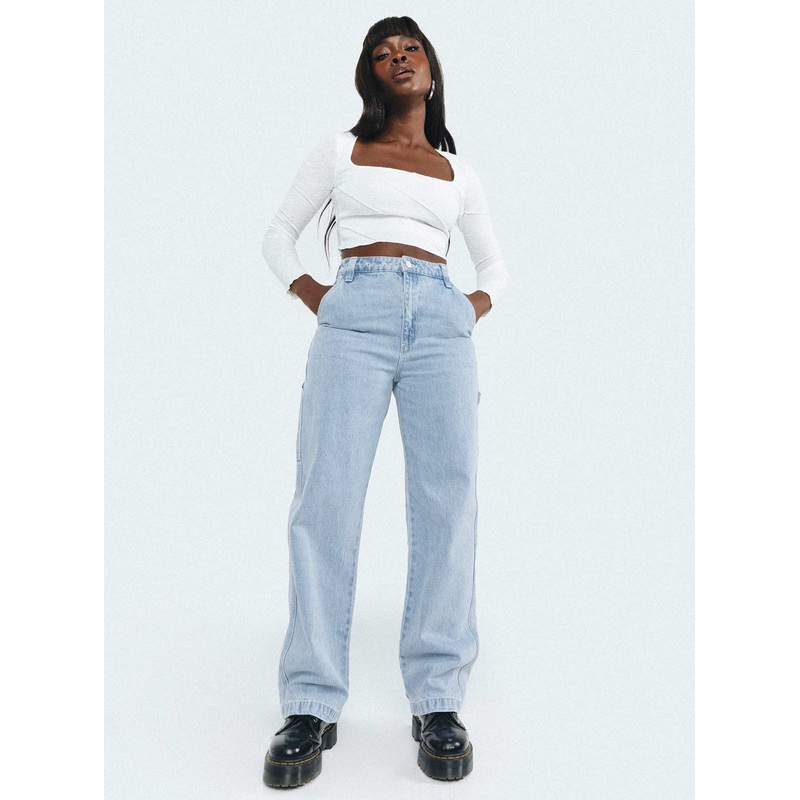 Abrand Carrie Carpenter Breakaway Light Wash Denim
