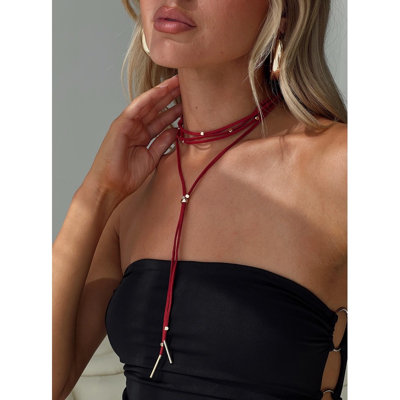 Hayze Necklace Red