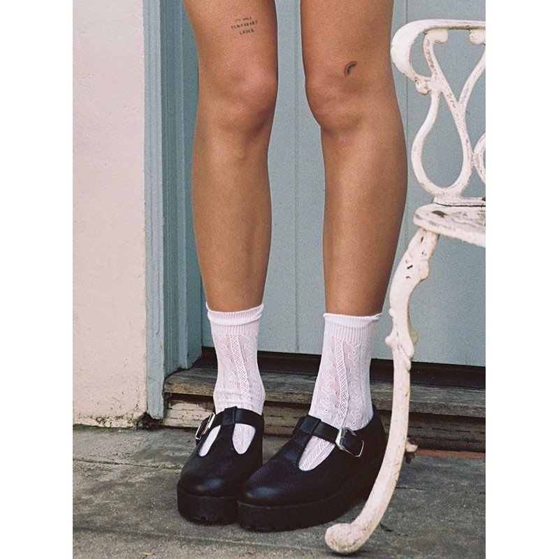 Kershaw Lace Socks White