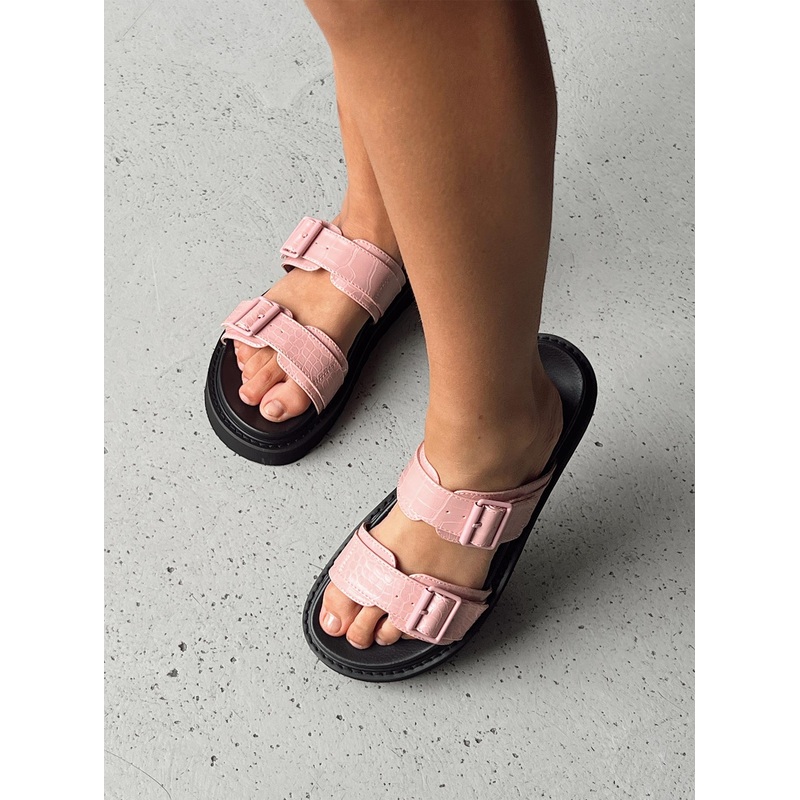 Ma Belle Sandals Pink Croc