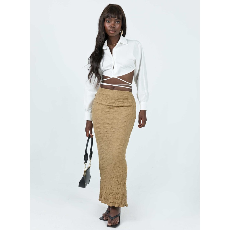 Rubes Midi Skirt Beige