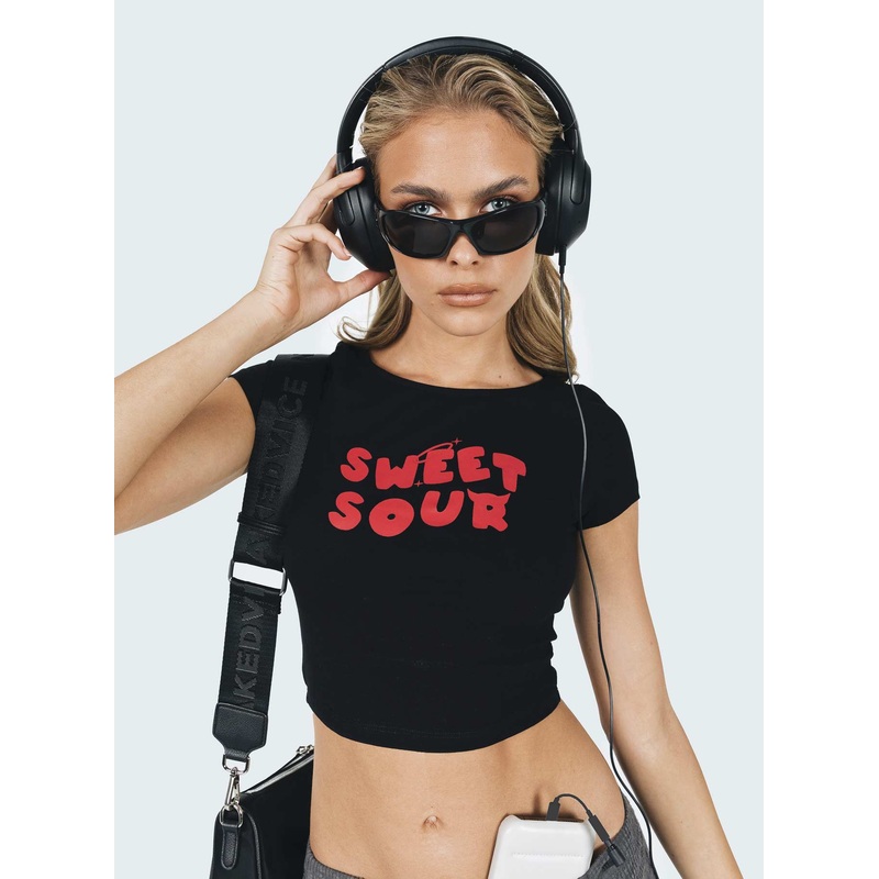 Sweet N Sour Tee Black / Red