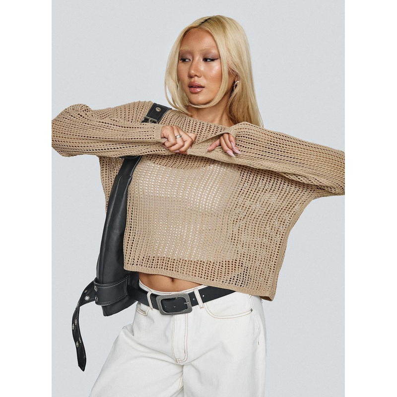 Conversations Knit Sweater Mocha