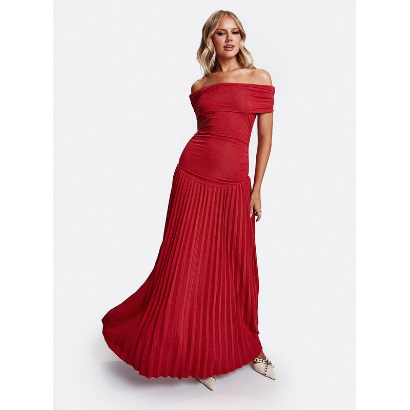 Field Of Dreams Maxi Dress Crimson