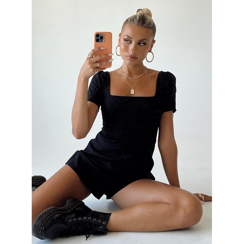 Hastings Playsuit Black