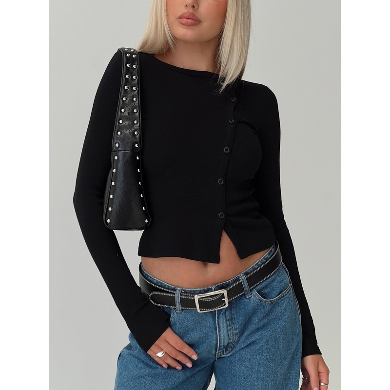 Passoni Long Sleeve Top Black