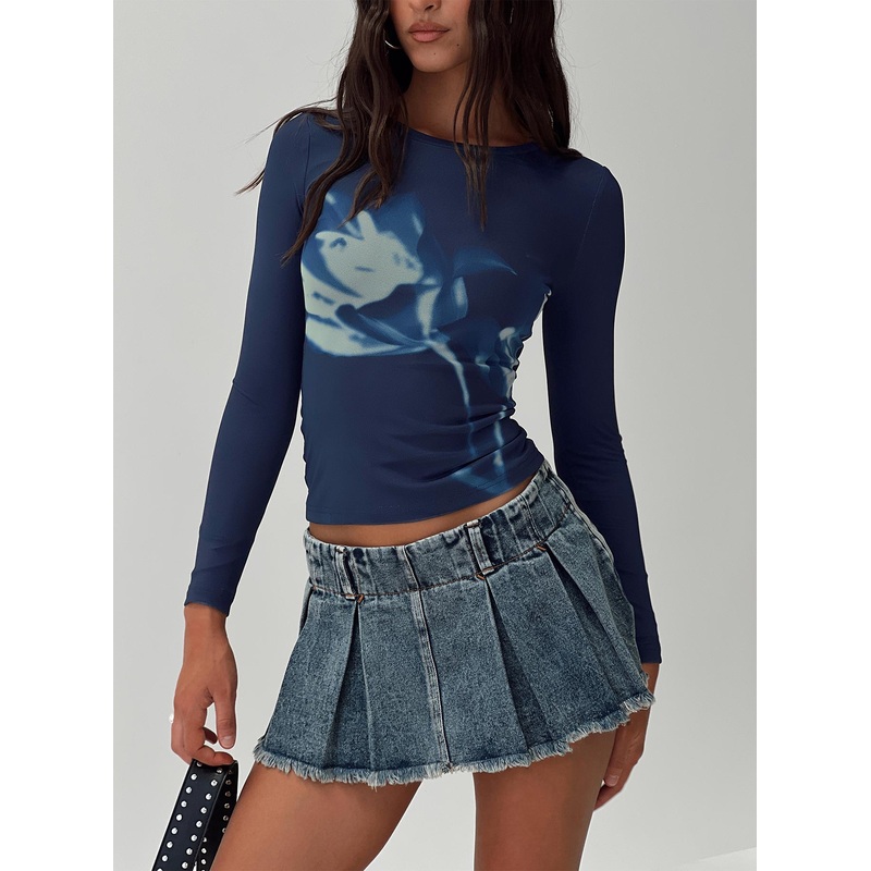 Raldor Long Sleeve Top Navy
