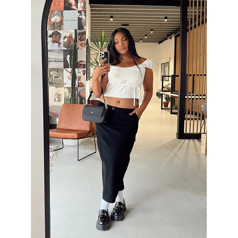 Motel Widya Skirt Panama Black