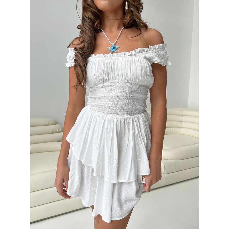 The Love Galore Playsuit White Petite