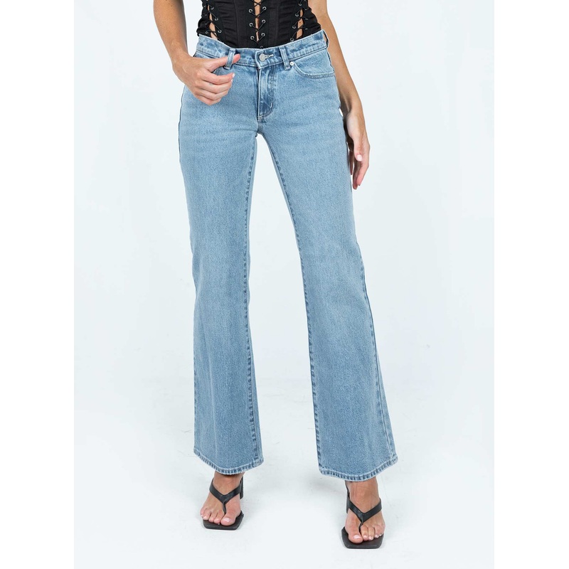 Abrand 99 Low Boot Courtney Light Wash Denim
