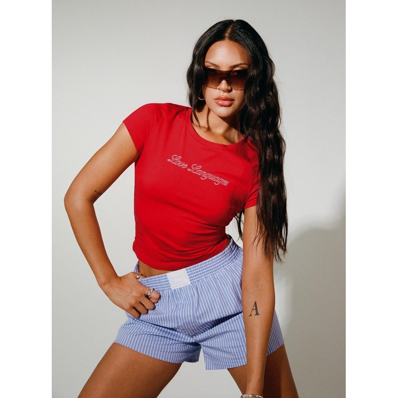 Love Language Tee Red