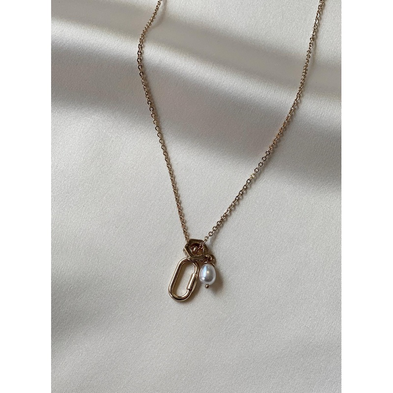 Schofield Pearl Necklace Gold