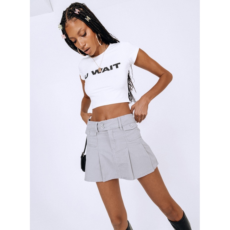 Stanton Mini Skirt Grey