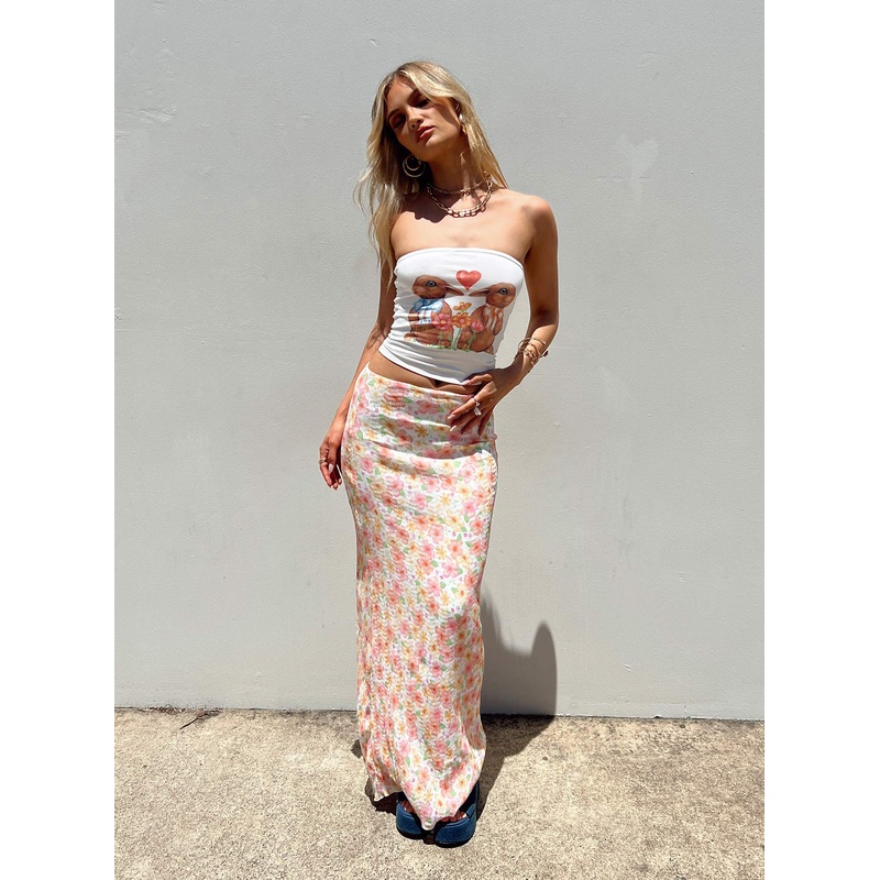 Tiarna Maxi Skirt White