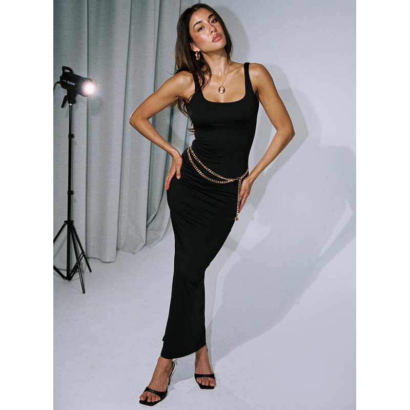Castling Maxi Dress Black