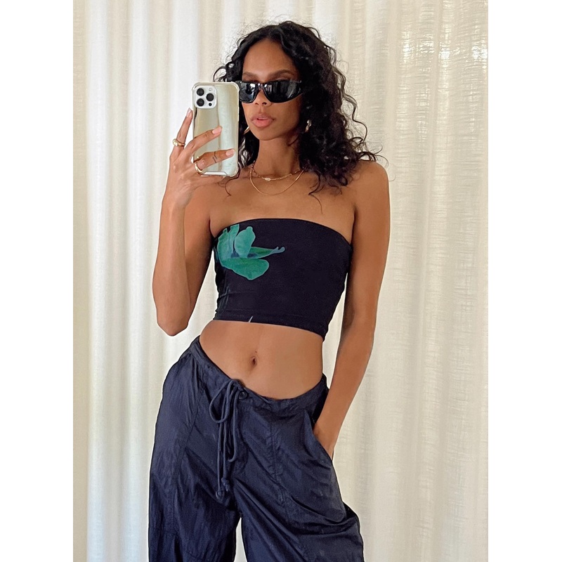 Motel Shae Top Navy