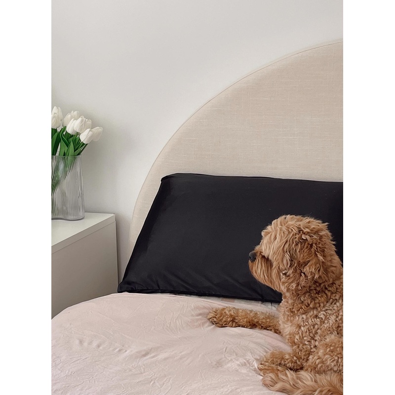 Rosalyn Silky Pillow Case Set Black
