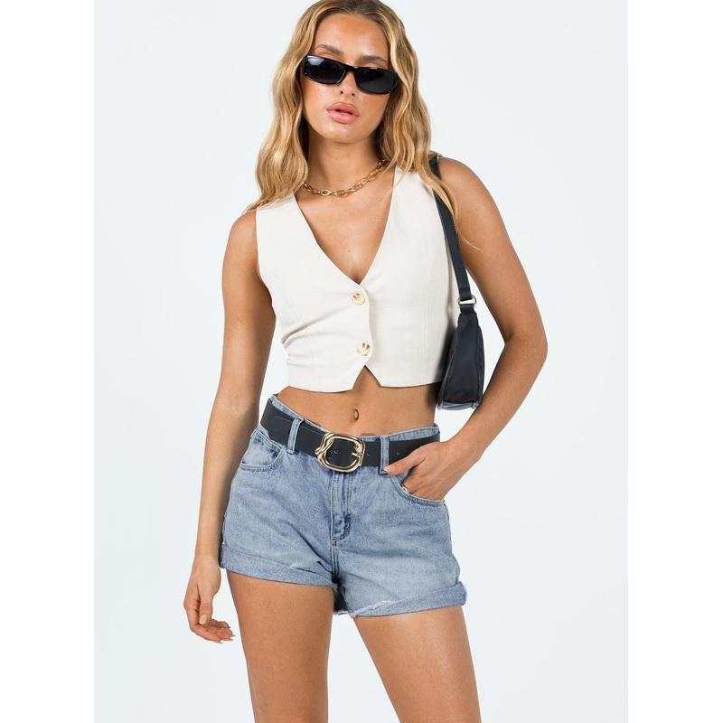 Abrand Slouch Short Miley Light Blue