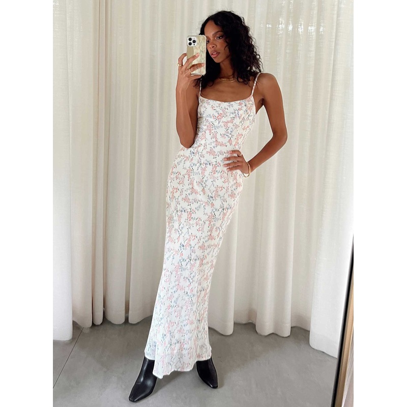 Fairholm Maxi Dress White / Floral