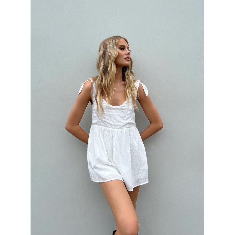 Tay Playsuit White