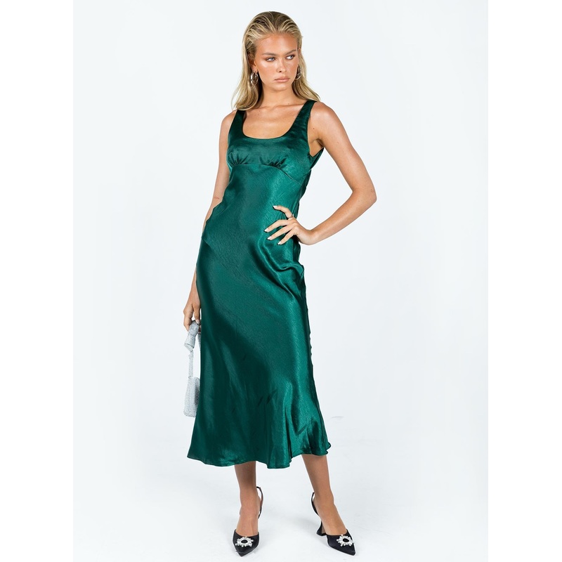 Girls Club Midi Dress Emerald