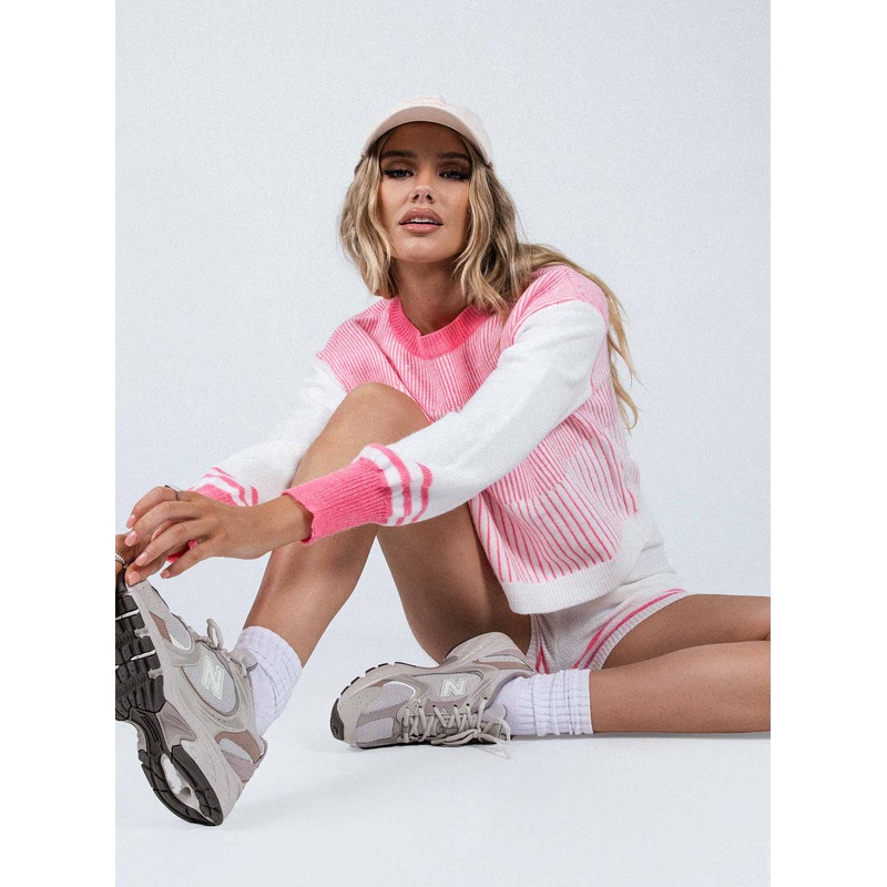 Koitaki Sweater Pink/White