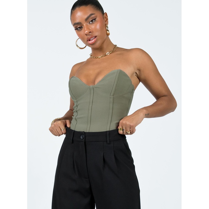 Marishka Bodysuit Khaki