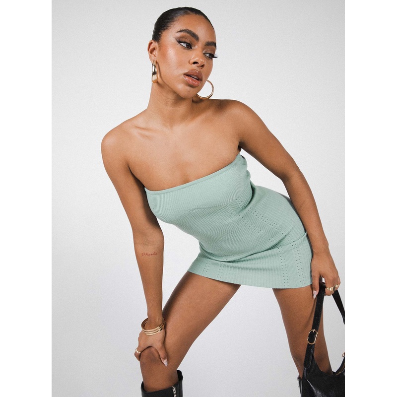 Torrington Tube Mini Dress Green