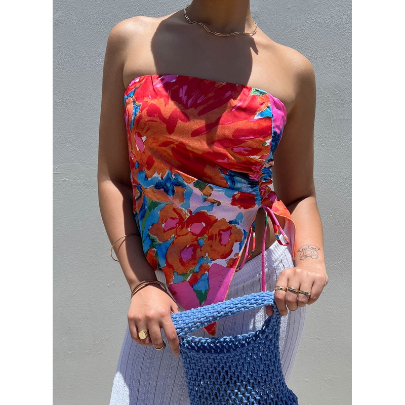 Brassie Strapless Top Multi