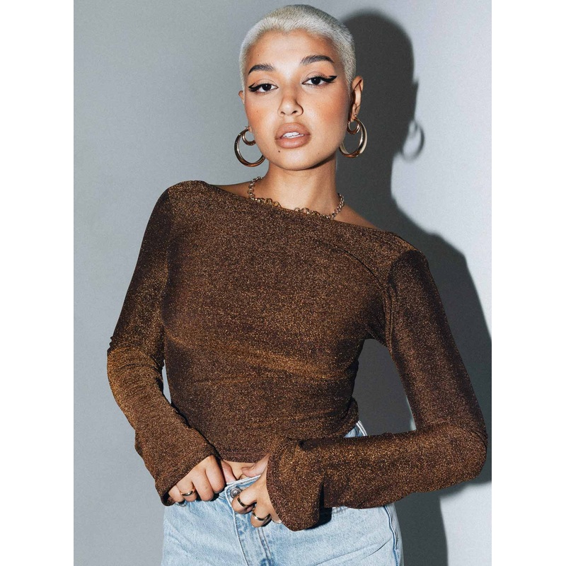 Elliston Long Sleeve Top Copper