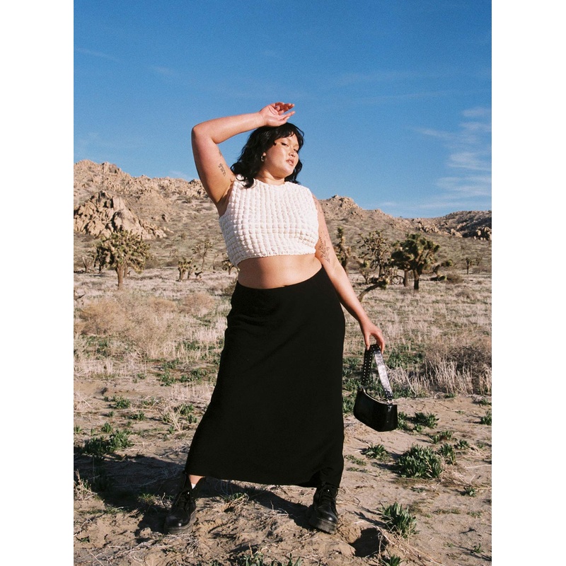 Jodie Maxi Skirt Black Curve