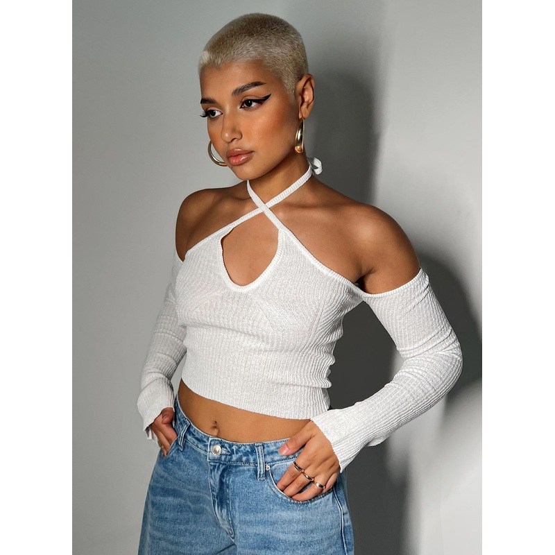 Nardoo Off The Shoulder Top Bone
