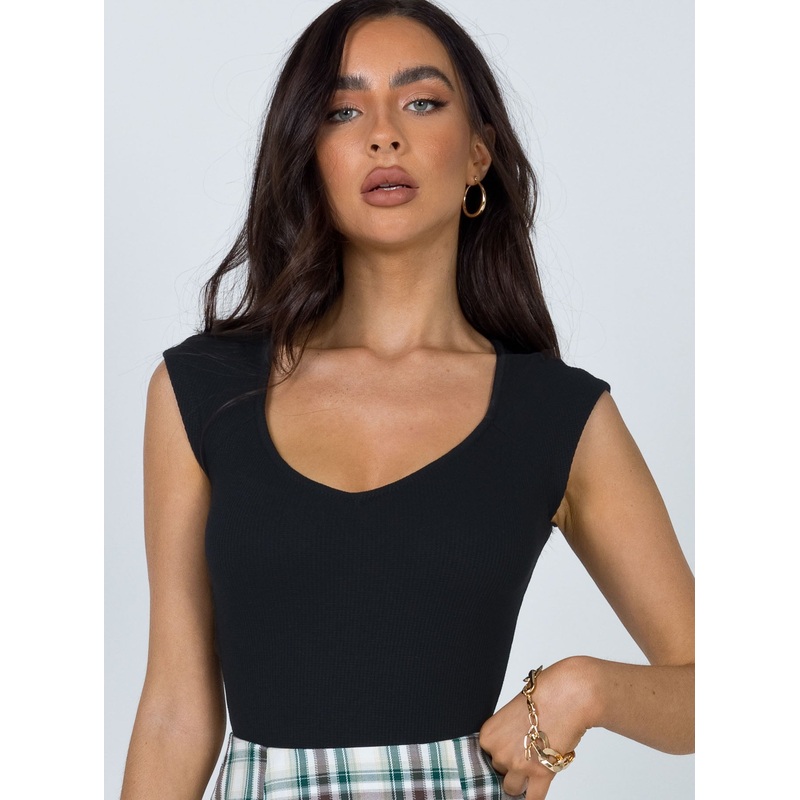 Carey Bodysuit Black Tall