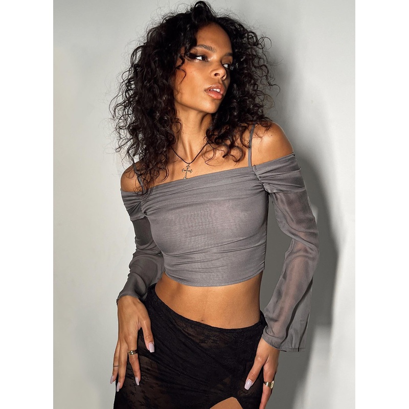 Duranta Long Sleeve Top Grey