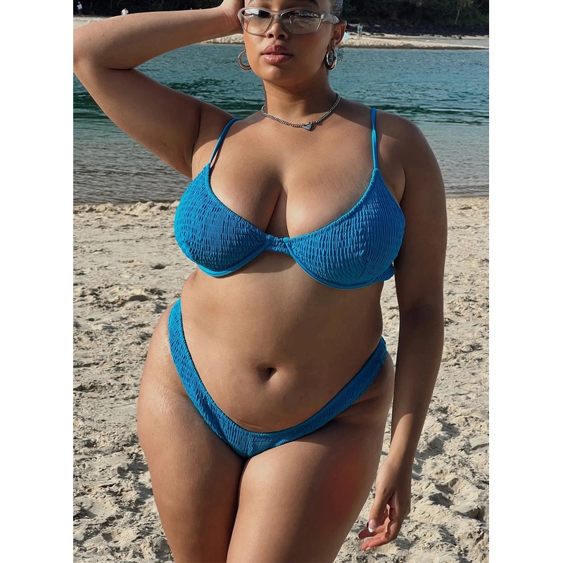 Lolita Bikini Bottoms Blue Curve