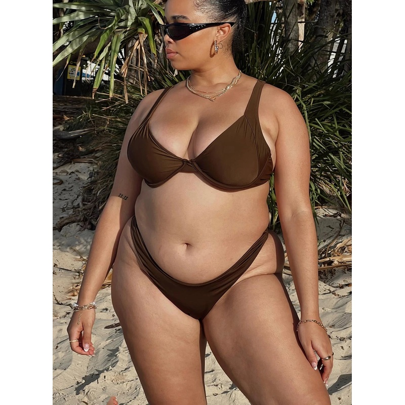 Lolita Bikini Bottoms Brown Curve