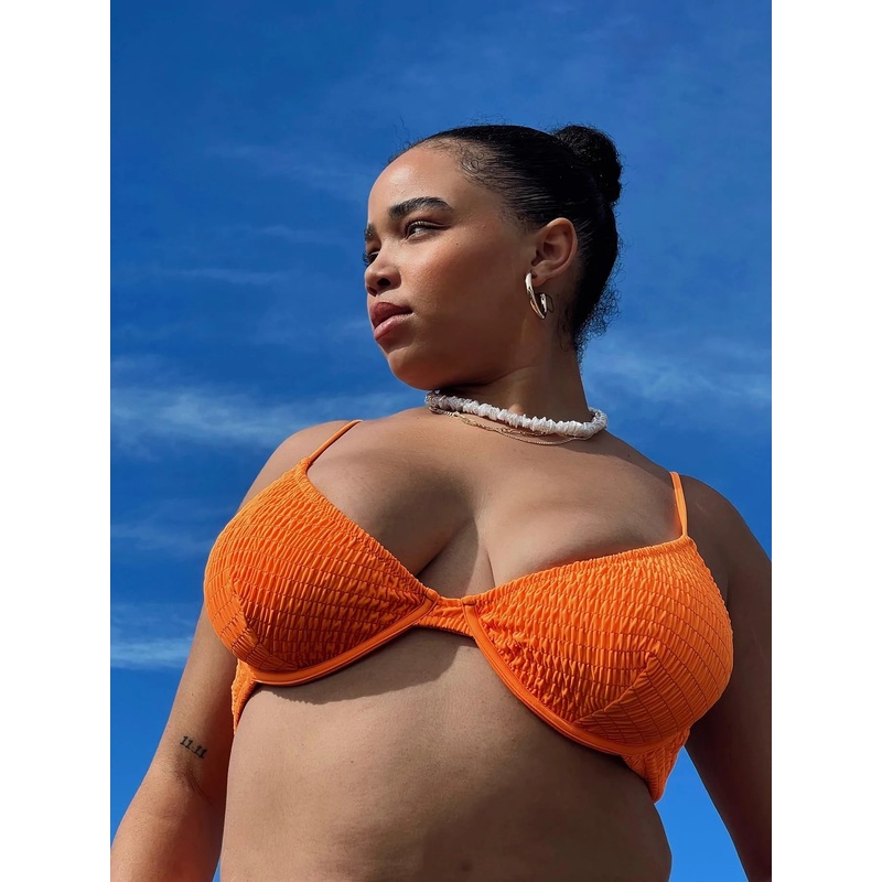 Lolita Bikini Top Orange Curve