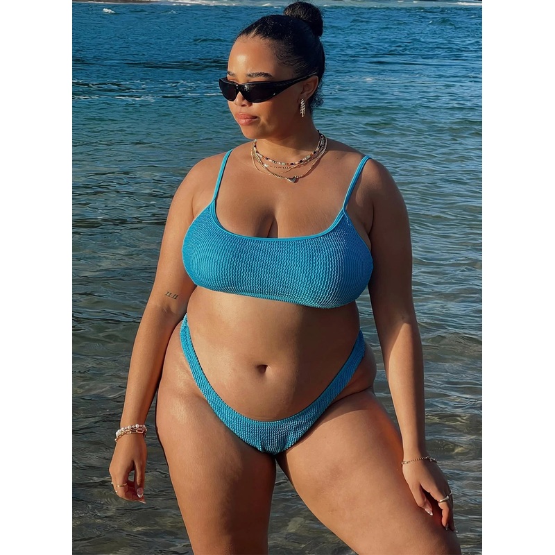 Ruby Bikini Bottoms Blue Curve